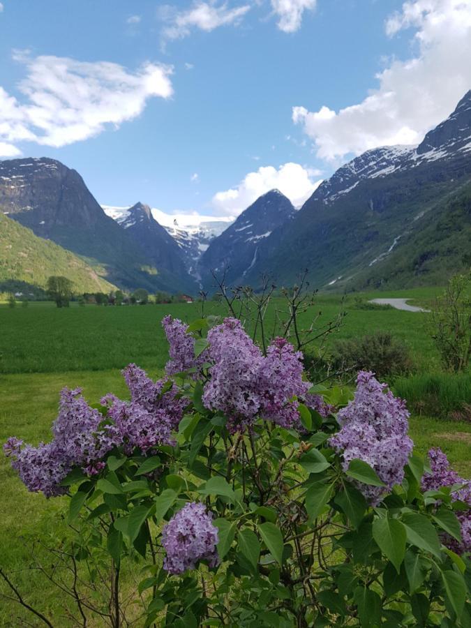 Glacier And Waterfall View Briksdalsbre Buitenkant foto